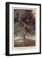 Orestes and Eumenides-Arthur Rackham-Framed Art Print