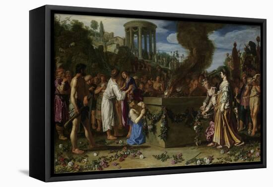 Orestes and Pylades Disputing at the Altar, 1614-Pieter Lastman-Framed Stretched Canvas