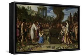 Orestes and Pylades Disputing at the Altar, 1614-Pieter Lastman-Framed Stretched Canvas