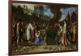 Orestes and Pylades Disputing at the Altar, 1614-Pieter Lastman-Framed Giclee Print