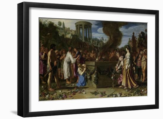 Orestes and Pylades Disputing at the Altar, 1614-Pieter Lastman-Framed Giclee Print