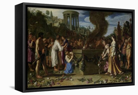 Orestes and Pylades Disputing at the Altar-Pieter Lastman-Framed Stretched Canvas