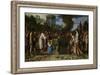 Orestes and Pylades Disputing at the Altar-Pieter Lastman-Framed Art Print
