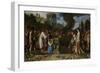 Orestes and Pylades Disputing at the Altar-Pieter Lastman-Framed Art Print