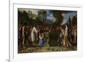 Orestes and Pylades Disputing at the Altar-Pieter Lastman-Framed Premium Giclee Print