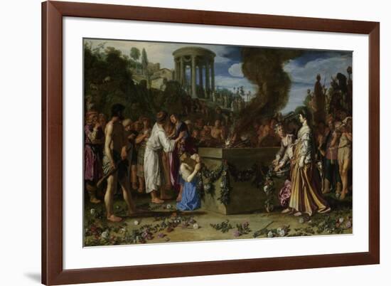 Orestes and Pylades Disputing at the Altar-Pieter Lastman-Framed Premium Giclee Print