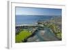 Orewa, Orewa River, and Red Beach, Hibiscus Coast, North Auckland, North Island, New Zealand-David Wall-Framed Photographic Print