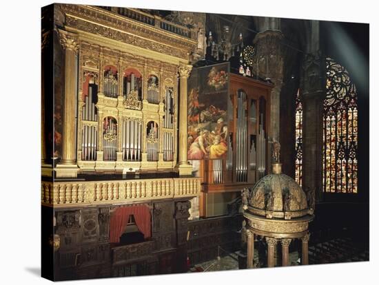Organ from Presbytery, Milan Cathedral, Italy, 16th Century-null-Stretched Canvas