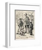 Organ Grinder 1886-null-Framed Art Print