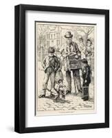 Organ Grinder 1886-null-Framed Art Print