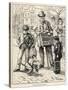 Organ Grinder 1886-null-Stretched Canvas