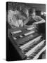 Organ Maker Students Michael Onuschko and Robert Morrow Working on Keyboard at Allen Organ Company-Nina Leen-Stretched Canvas