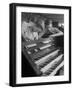 Organ Maker Students Michael Onuschko and Robert Morrow Working on Keyboard at Allen Organ Company-Nina Leen-Framed Photographic Print