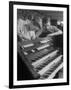 Organ Maker Students Michael Onuschko and Robert Morrow Working on Keyboard at Allen Organ Company-Nina Leen-Framed Photographic Print