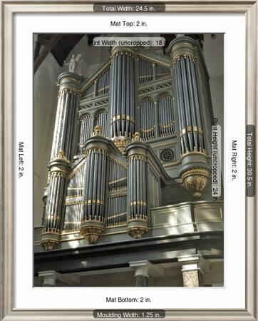 Organ, Oude Kirk (Old Church), Delft, Holland (The Netherlands)