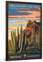 Organ Pipe Cactus National Monument, Arizona-Lantern Press-Framed Art Print