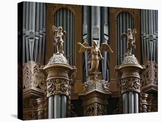 Organ, St. Gatien Cathedral, Tours, Indre-Et-Loire, France, Europe-Godong-Stretched Canvas