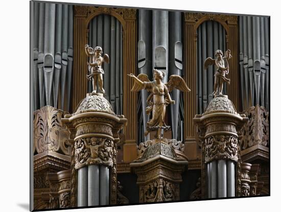 Organ, St. Gatien Cathedral, Tours, Indre-Et-Loire, France, Europe-Godong-Mounted Photographic Print