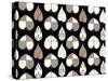 Organic Leaves Blk-Joanne Paynter Design-Stretched Canvas