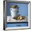 Organic Potatoes in Bucket and on Chopping Board; Brush; Knife-Michael Paul-Framed Photographic Print