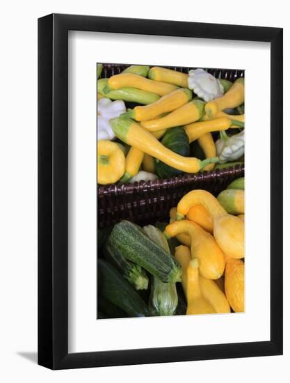 Organic Squash at a Farmer's Market in Savannah, Savannah, Georgia, USA-Joanne Wells-Framed Photographic Print