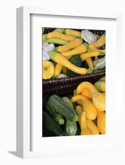 Organic Squash at a Farmer's Market in Savannah, Savannah, Georgia, USA-Joanne Wells-Framed Photographic Print