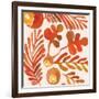 OrganicPatterns    leaves, ferns, fall colors-Robbin Rawlings-Framed Premium Giclee Print