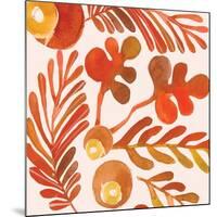 OrganicPatterns    leaves, ferns, fall colors-Robbin Rawlings-Mounted Premium Giclee Print