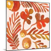 OrganicPatterns    leaves, ferns, fall colors-Robbin Rawlings-Mounted Art Print