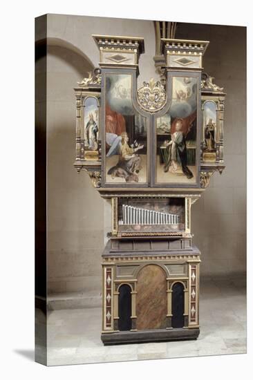 Orgue de la Chapelle, positif allemand-null-Stretched Canvas