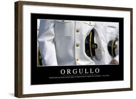 Orgullo. Cita Inspiradora Y Póster Motivacional-null-Framed Photographic Print