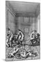 Orgy, Illustration from Histoire de Juliette by the Marquis de Sade, 1797-null-Mounted Giclee Print