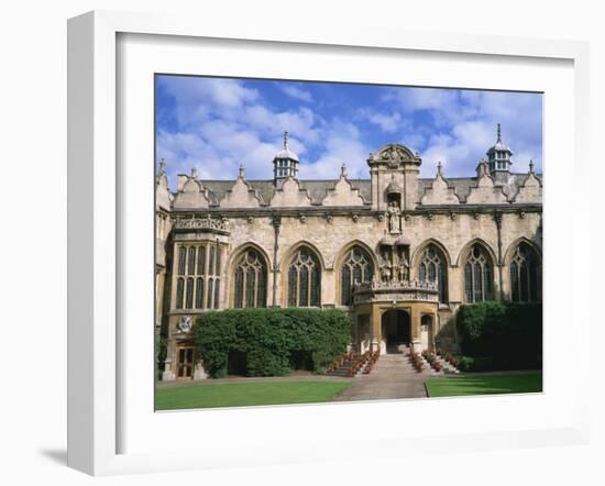 Oriel College, Oxford, Oxfordshire, England, United Kingdom, Europe-Rainford Roy-Framed Photographic Print