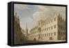 Oriel College, Oxford, with St. Mary's Church in the Distance-Thomas Malton II-Framed Stretched Canvas