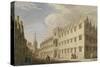 Oriel College, Oxford, with St. Mary's Church in the Distance-Thomas Malton II-Stretched Canvas