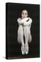 Oriella Dorella Dressed as a Ballet Dancer-Angelo Cozzi-Stretched Canvas