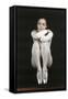 Oriella Dorella Dressed as a Ballet Dancer-Angelo Cozzi-Framed Stretched Canvas