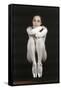 Oriella Dorella Dressed as a Ballet Dancer-Angelo Cozzi-Framed Stretched Canvas