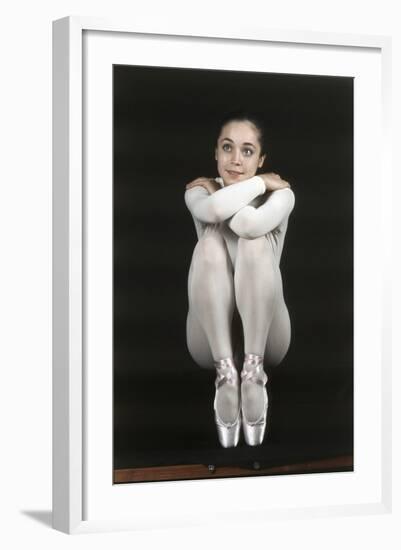 Oriella Dorella Dressed as a Ballet Dancer-Angelo Cozzi-Framed Photographic Print