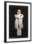 Oriella Dorella Dressed as a Ballet Dancer-Angelo Cozzi-Framed Photographic Print