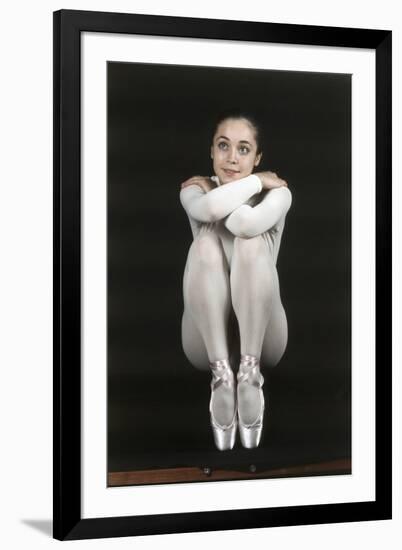 Oriella Dorella Dressed as a Ballet Dancer-Angelo Cozzi-Framed Photographic Print