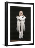 Oriella Dorella Dressed as a Ballet Dancer-Angelo Cozzi-Framed Photographic Print