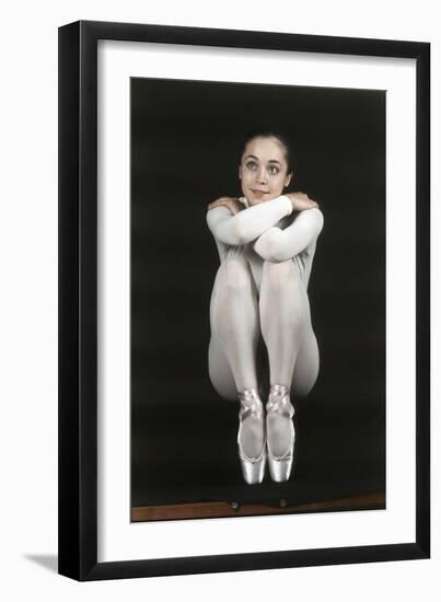 Oriella Dorella Dressed as a Ballet Dancer-Angelo Cozzi-Framed Photographic Print