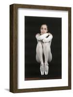 Oriella Dorella Dressed as a Ballet Dancer-Angelo Cozzi-Framed Photographic Print