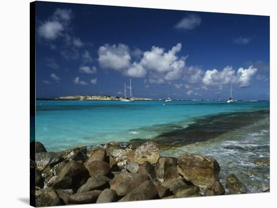 Orient Bay, St. Martin, Caribbean-Greg Johnston-Stretched Canvas