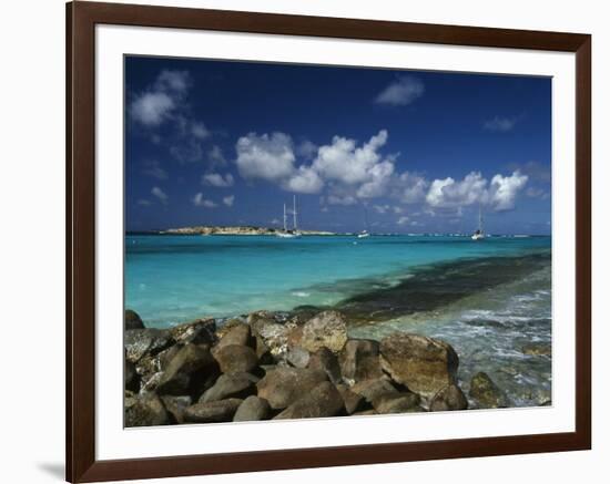 Orient Bay, St. Martin, Caribbean-Greg Johnston-Framed Photographic Print