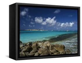 Orient Bay, St. Martin, Caribbean-Greg Johnston-Framed Stretched Canvas