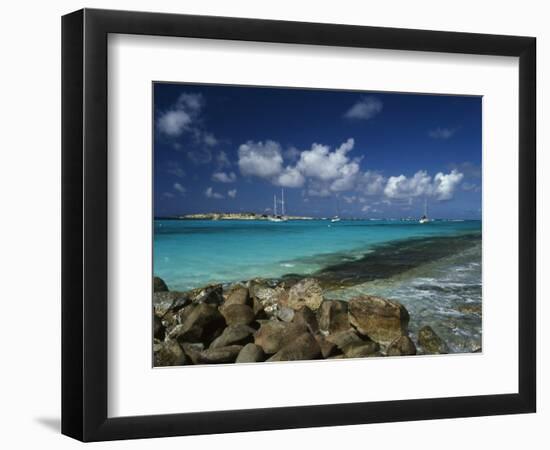 Orient Bay, St. Martin, Caribbean-Greg Johnston-Framed Photographic Print