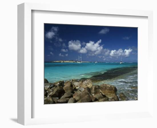 Orient Bay, St. Martin, Caribbean-Greg Johnston-Framed Photographic Print