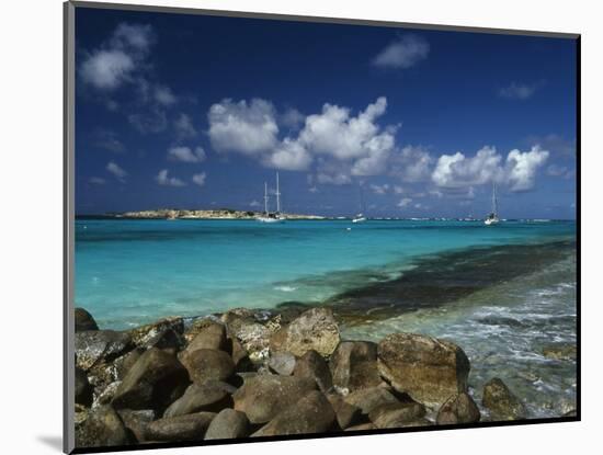 Orient Bay, St. Martin, Caribbean-Greg Johnston-Mounted Photographic Print